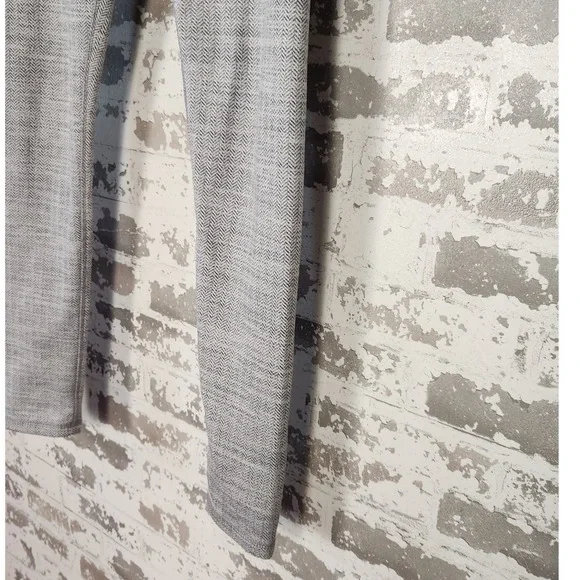 Kyodan Leggings Women's Small Gray Herringbone Athletic Yoga Lounge High Waist - Picture 12 of 16